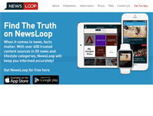 Tablet Screenshot of getnewsloop.com